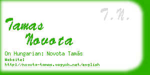 tamas novota business card